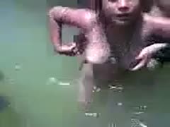 In a pool, lustful Indian men are toying with my fur pie and mounds.